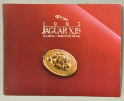 Jaguar 1995 XJS Color & Upholstery Guide, bi fold design
