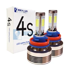 SOCAL-LED 2x 4S H11 H8 Headlight Bulb 80W LED Conversion Kit 6000K Xenon White
