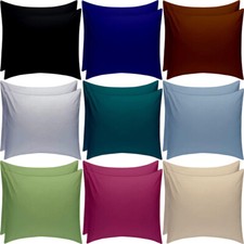 2, 4 X PILLOW CASE LUXURY CASES POLY COTTON HOUSEWIFE PAIR PACK  PILLOW COVER