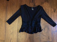 Mirella Black Dance Lightweight Sweater in Women's Size Medium