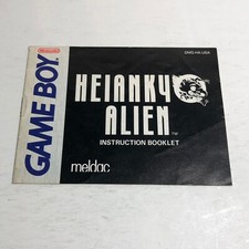 Heianky Alien Instruction Booklet ONLY Game Boy, GB Original Gameboy Manual