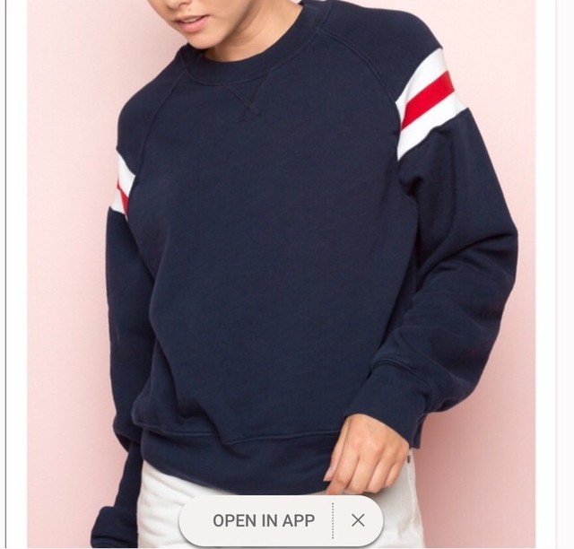 brandy melville navy sweatshirt