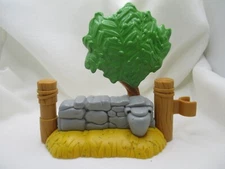Fisher Price Little People 2024 Manger Nativity Xmas Tree Fence stone wall part