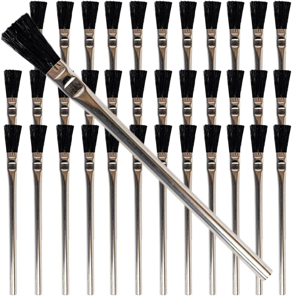 Acid Brushes, 3/8 Inch Flux Brush for Glue & Grease, 36 Count | Soldering, Plumb