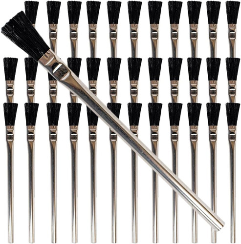 Acid Brushes, 3/8 Inch Flux Brush for Glue & Grease, 36 Count | Soldering, Plumb