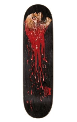 Creature x Cannibal Corpse Skull And Blood Skateboard Deck 8.53''