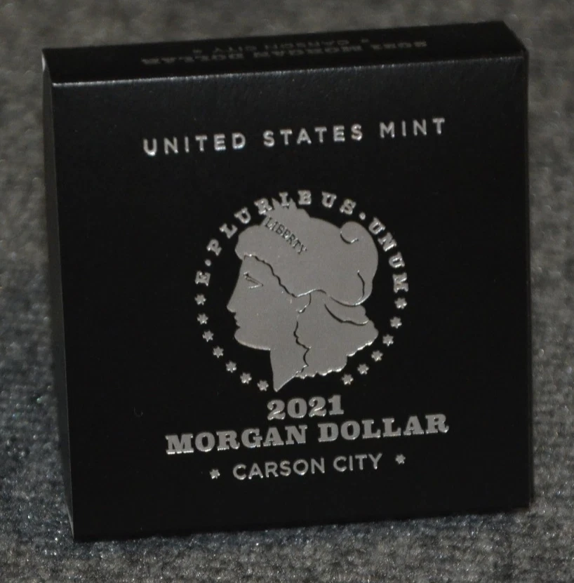 *Empty Box* For 2021-CC Carson City Privy UNC Morgan Dollar w/ Capsule & COA - Image 2 of 2
