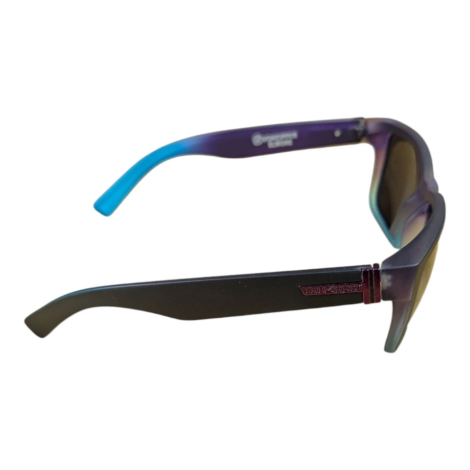 VonZipper Elmore Sunglasses Purple Blue Frame Gold Lenses Beach Surf Von Zipper - Image 3 of 4