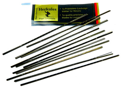 Herkules Jewelers Saw Blades #0 Jewelry Making Pack of 144 pcs. Made in Germany