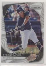 2020 Panini Prizm White Wave Prizm Tyrone Taylor #69 2ol