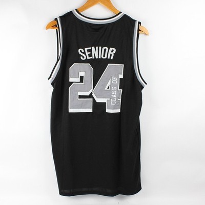 Jostens Long Live Class of 24 Black Basketball Jersey Men's Size