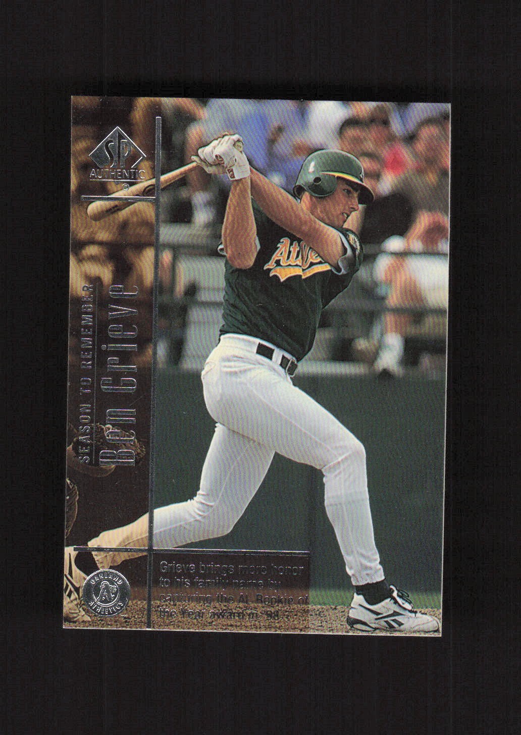1999 SP Authentic #131 Ben Grieve Oakland Athletics #/2700
