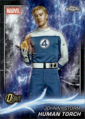 その他 Topps Marvel Human Torch PSA 9 5/5 2025 Topps Marvel Chrome Human Torch Johnny Storm Fantastic 4 #196