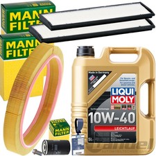 MANN FILTER INSPEKTIONSPAKET+LIQUI 10W40 &Ouml;L f&uuml;r MERCEDES W/S/C 124 200-230 E