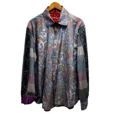 Robert Graham Limited Men's 3XL Classic Maximo Multicolor Floral Flip Cuff Shirt