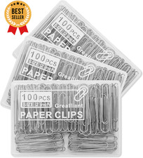 300PCS Jumbo Paper Clips Large Size Strong Metal Office School Home Use