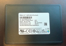 Samsung PM9A3 Series 7.68TB PCIe Gen4 NVMe U.2 2.5'' SSD MZ-QL27T60