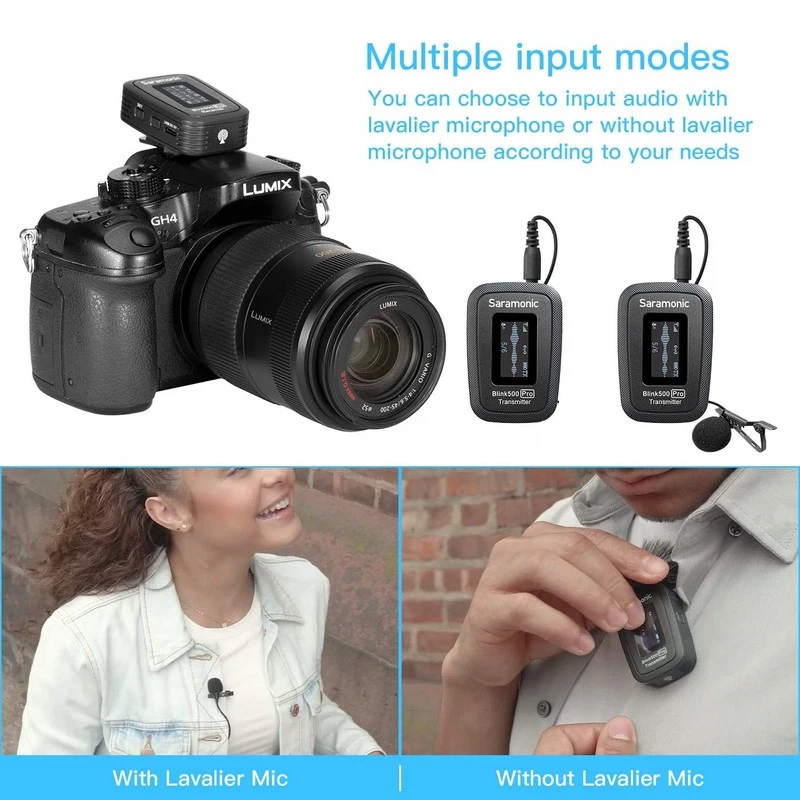 Saramonic Ultrakompakt Mikrofonsystem New Blink 500Pro Wireless Lavalier B1 - Bild 4 von 4