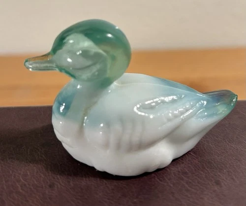 Fenton Art Glass Sitting Duck Figurine