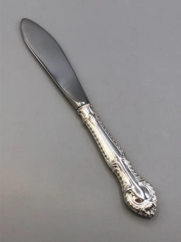 English Gadroon by Gorham Sterling Silver Master Butter Knife 6 5/8", old style