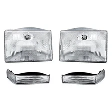For Jeep Grand Cherokee 97-98 4-Piece Kit (Driver and Passenger Side Headlights,