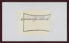 Wenty Ford 1973 Atlanta Braves Cut Signature (Dec'd 1980)
