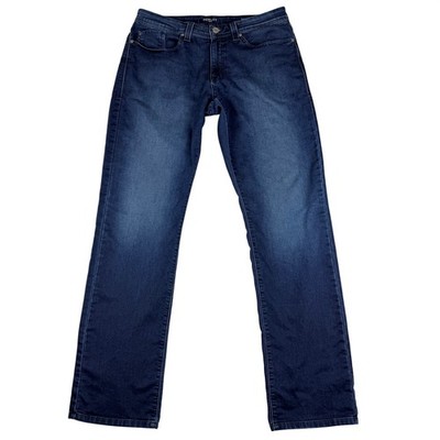 Fidelity Denim Jimmy Slim Straight Jeans Men 33 (35x34) Blue Dark Wash USA Made
