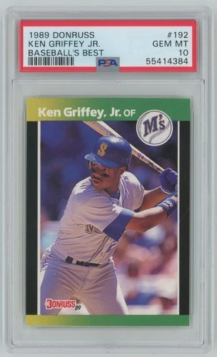 1989 Donruss Baseball's Best Ken Griffey Jr. Rookie PSA 10 Seattle Mariners #192