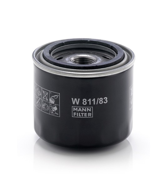 ÖLfilter MANN-FILTER W 811/83 Anschraubfilter FüR Nissan Micra K10 3/4-16 Unf 1-image