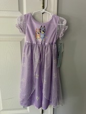 Bluey  Bingo purple nightgown pajama dress - 2T NWT