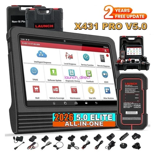 2026LAUNCH X431 PRO V5.0 V+5.0 PRO5 All Systems Diagnostic tool Car OBD2 scanner