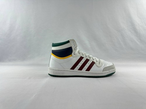 adidas Top Ten High 'White Maroon Green' FZ3603 Women's Size 9.5