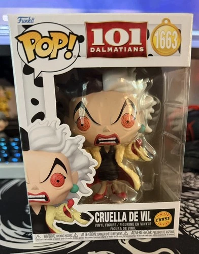 Funko Pop! Disney - Cruella De Vil #1663 Chase 101 Dalmatians W/Protector