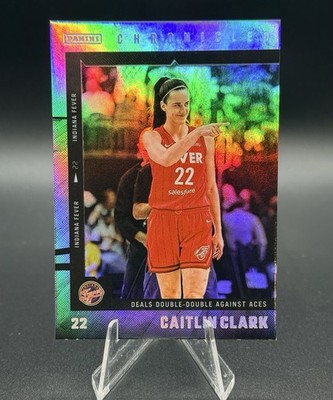 2025 Panini Caitlin Clark Chronicled Deals Double Double Against #33 Holo Foil