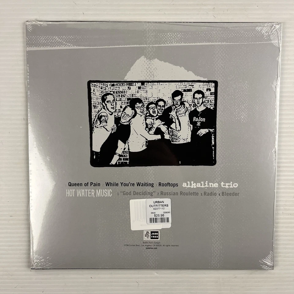 Alkaline Trio Hot Water Music Split LP Urban Outfitters Hot Pink Color Vinyl NEW - Image 3 of 3