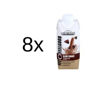 8 x LAYENBERGER Fit+Feelgood Slim Shake Schokolade   PZN 08300117