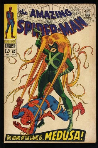Amazing Spider-Man #62 VG 4.0 Medusa Appearance!! Romita Cover! Marvel 1968
