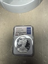 2018 W PROOF SILVER EAGLE NGC PF70 ULTRA CAMEO EDMUND MOY HAND SIGNED BLUE LABEL