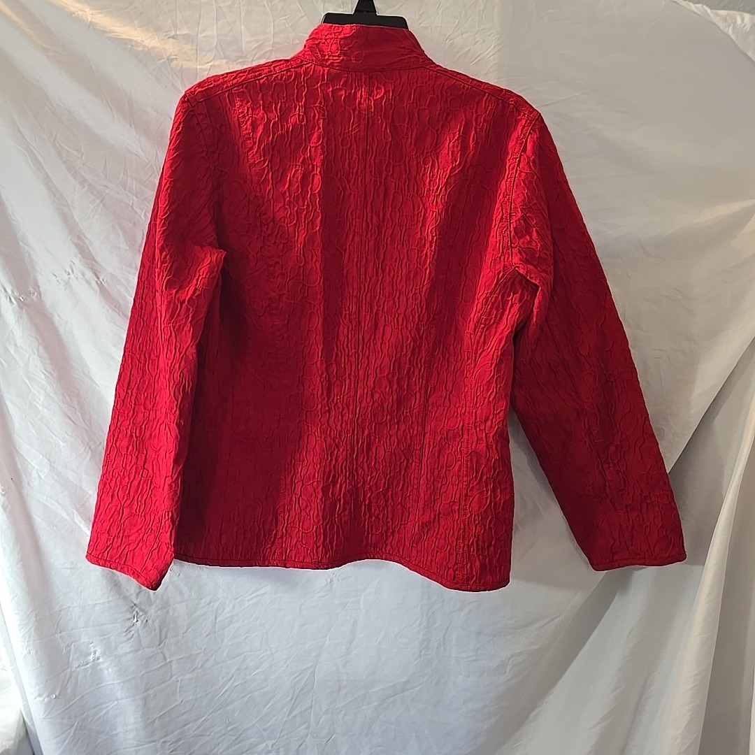 Chicos Button Down Top Light Jacket Cardigan Crin… - image 10