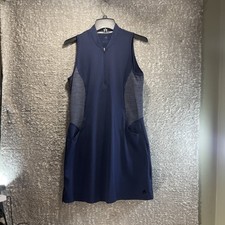 Adidas Beyond 18 Rangewear Night Indigo Golf Dress Size Medium Sports Preppy