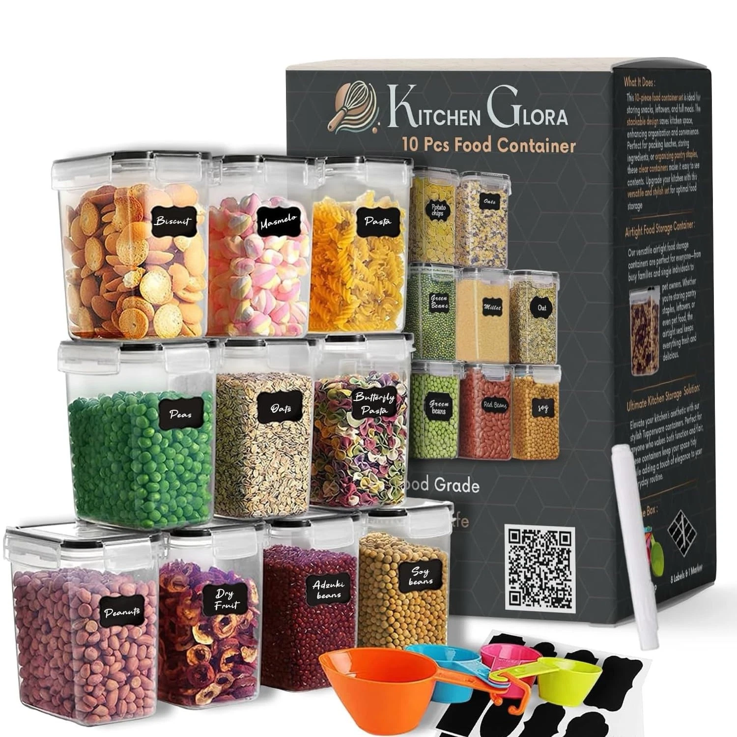 AEX Airtight Food Storage Container - Leak‑Proof Cereal Storage Containers