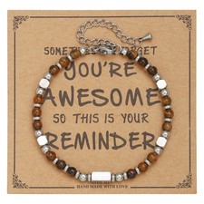 Tinys Gemstone Beaded Bracelets for Women,You are Awesome Bracelets, Unique Gift