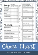 Chore Chart Journal: For Adults & Teens | Daily, Weekly, Monthly Housework and C
