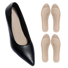2 Pairs Full Length Pigskin High Heels Cushion Insoles Arch Support, Anti-Sli...