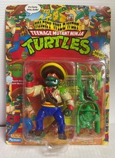 TMNT Bandito Bashin' Mike Green Tooth MOC 1992 Playmates