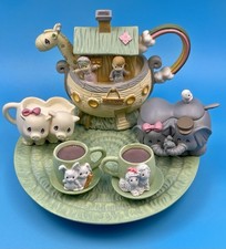 Precious moments Noah  s Ark Mini Tea Set, Complete  Authentic, 1996 Enesco