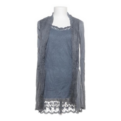 Made in italy, Twinset, Größe: S, Grau/Blau, Seide/Viskose, Damen #drj