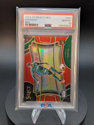 2023-24 Panini Select Fifa - Estevao Red #207 RC Rookie  PSA 10 - Bild 1 von 2