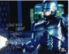 Peter Weller signed 11x14 Photo Alex Murphy Robocop YOUR MOVE CREEP Beckett