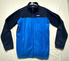 Columbia Steens Mountain II Fleece Jacket Boys XL Blue Full Zip Everyday Wear